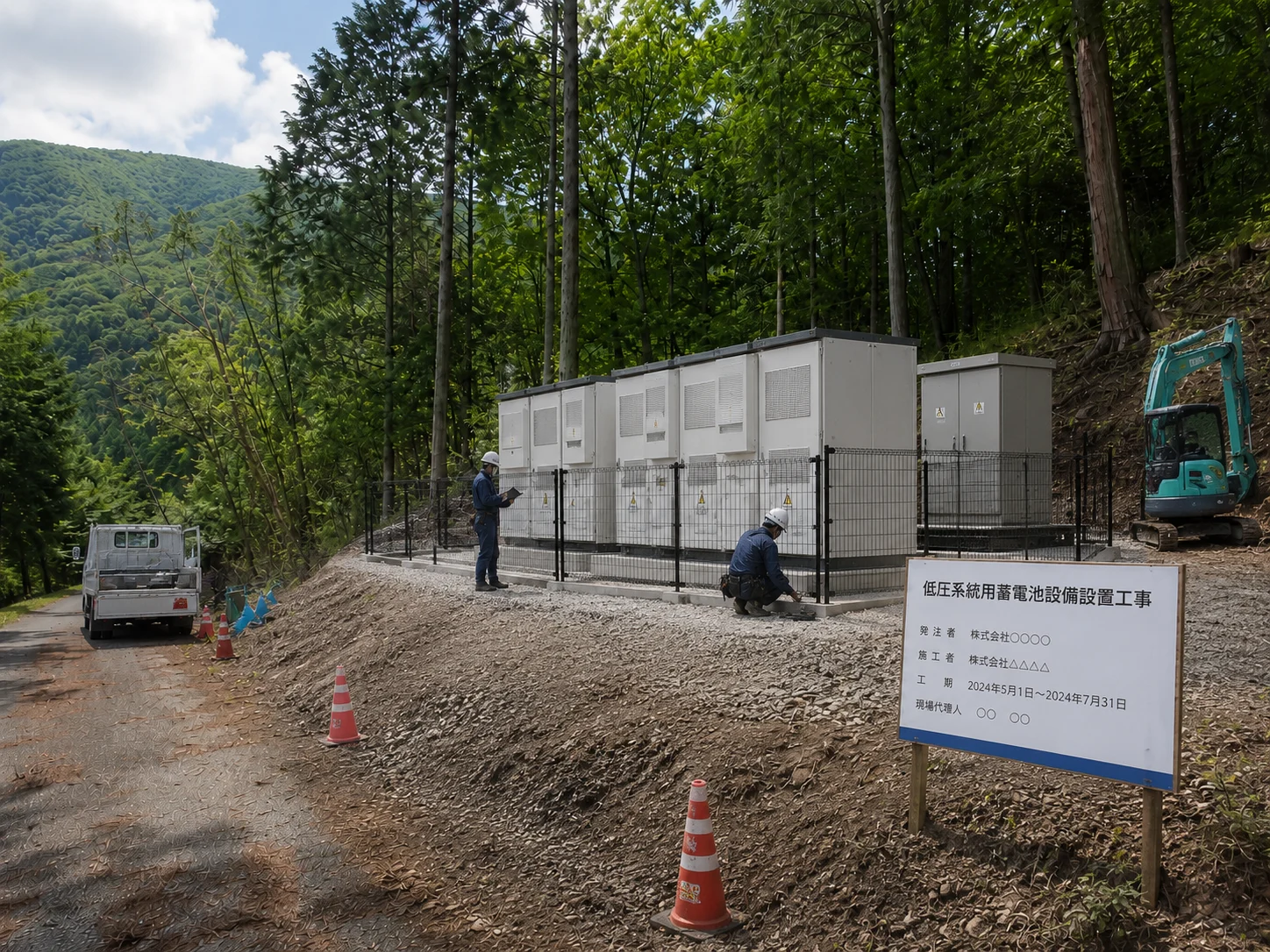 蓄電池設備の設置工事